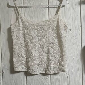 Morgan Taylor White Lace Camisole